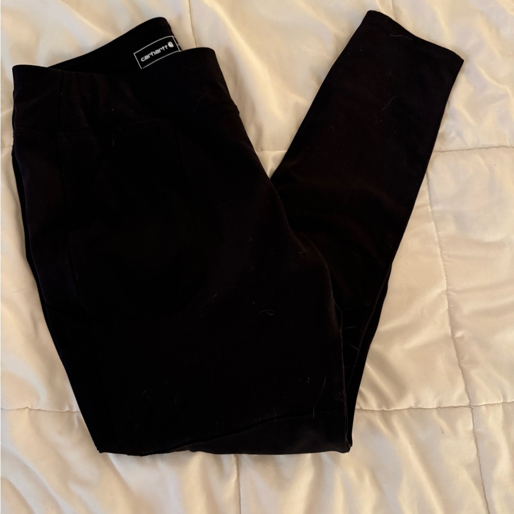Carhartt Black Fitted Midweight Utility Leggings